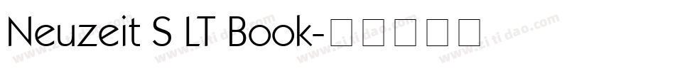 Neuzeit S LT Book字体转换